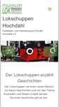 Mobile Screenshot of lokschuppen-hochdahl.de